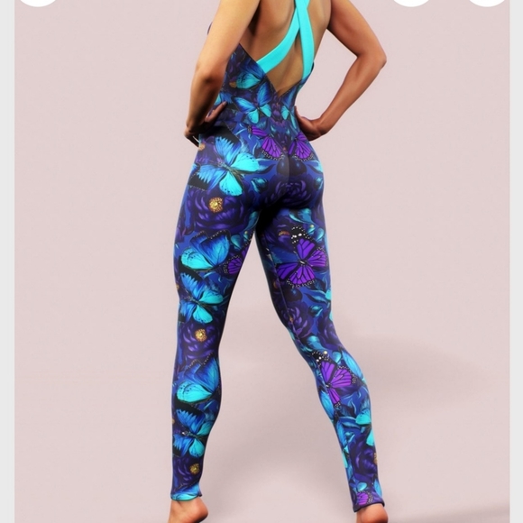 Purple Floral Bodysuit - Picture 2 of 6